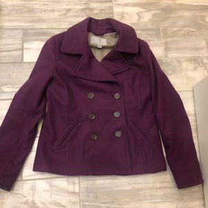 Purple pea coat fancy princess